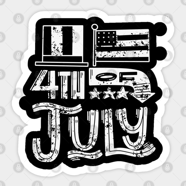 4th of july independence day Sticker by osaya